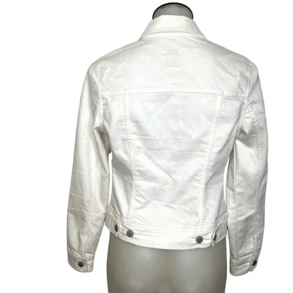White Jean Jacket 🤍 - Picture 3 of 7